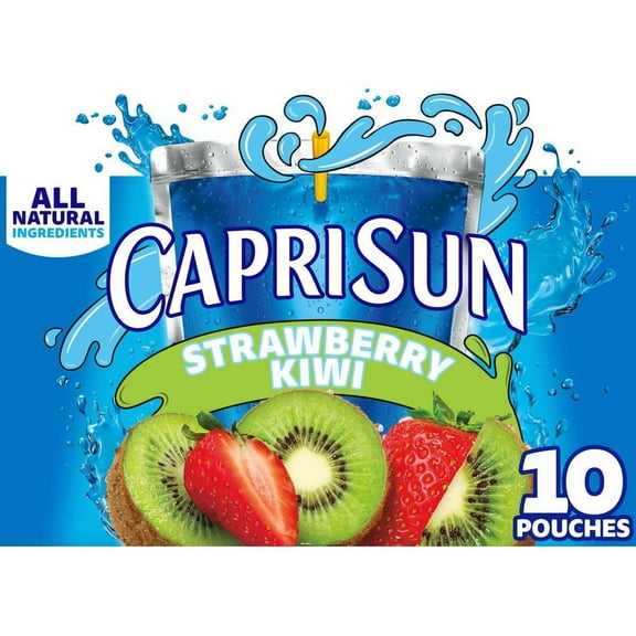 2 Pack Capri Sun Strawberry Kiwi Juice Drink Blend 10 pk Pouches