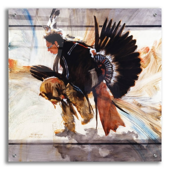 Epic Art 'Center' by J. E. Knauf, Acrylic Glass Wall Art, 24"x24"