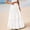 White-09, variant on LIBRCLO Skirts for Women Maxi Length Lace Embroidery Eyelets Shirts Elastic Waist Floating Beach Clothes