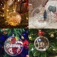 thumbnail image 2 of 10 piezas de bolas grandes de plástico rellenables transparentes de 10 cm para Navidad, decoración para el hogar, boda, jardín, árbol, caja de regalo para colgar en la fiesta, 2 of 5