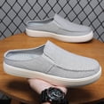 thumbnail image 4 of EKVAHL Backless Shoes for Men, Summer Casual Comfortable Breathable Anti-Slip Mule Sneakers, Round Toe Low-Cut Soft Soles Open Back Shoes, 4 of 5