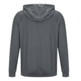 thumbnail image 6 of Yghzkop Men's Athletic Hooded Top Long Sleeve Quick Dry Stretch Fabric Sports Zipper Pockets Running Gym Training Breathable UV Protection Summer Activewear Muscle Fit, 6 of 7
