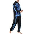 thumbnail image 4 of Michellecmm Parent-Child Halloween Jumpsuit Long Sleeve Zipper 3D Skull Printed One-piece Loungewear Long Playsuit for Party, 4 of 7