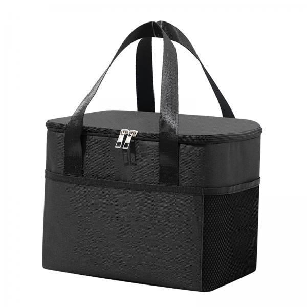3 Bolsas Térmicas Grandes Con Aislamiento, Bolsa Para Utensilios De Cocina, Estuche, Contenedor Para Acampar Y Trabajar, Color Negro