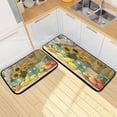 thumbnail image 7 of 2-Piece Kitchen Rugs Set Non-Slip Mats Carpet Floor for Kitchen, Bathroom (19.7"x27.6" & 19.7"x47.2") Vase and Fruit Pattern, 7 of 7