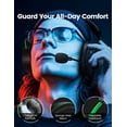 thumbnail image 5 of Seneo Gaming Headset for PS4 PS5 Xbox One Switch, Over-Ear Gaming Headphones with Noise Canceling Microphone, PC Gaming headsets with 3D Surround Sound, Green, 5 of 8
