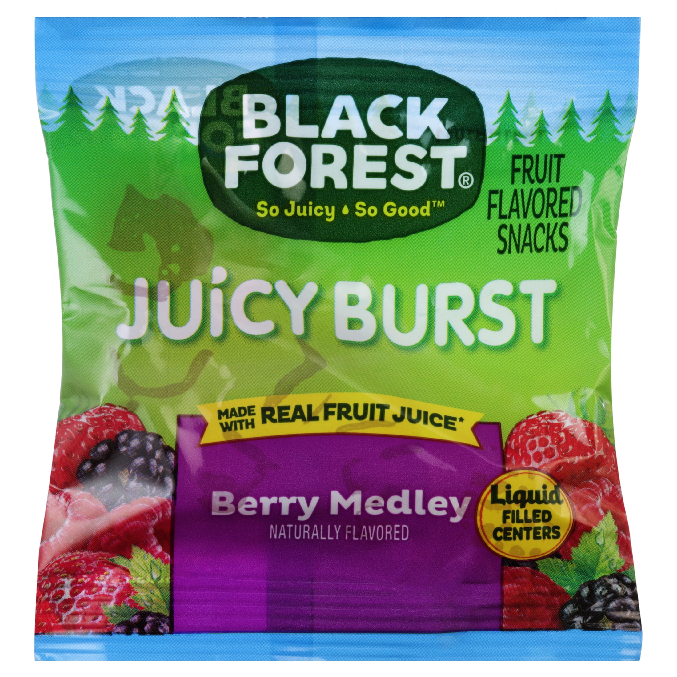 Black Forest Juicy Burst Berry Medley Fruit Snacks, 22.4 Oz, 28 Count