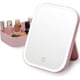 thumbnail image 1 of Espejo de maquillaje de mesa iluminado con luces LED, espejo de tocador portátil, espejo cosmético recargable, 1 of 5