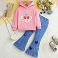 thumbnail image 2 of Hessimy Toddler Boys Girls Spring Summer 2Pcs Long Sleeve Soft Soft Fabric Loungewear Sleepwear Pajamas Tops Pants, Natural Soft Fabric Blend(S,4-5 Years), 2 of 3