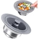 thumbnail image 1 of Colr y tapón de drenaje de fregadero de cocina de acero inoxidable 3 en 1 mejors, tapones de fregadero para tapones de fregadero de cocina y tope de drenaje, incluye cesta de colección; se, 1 of 3