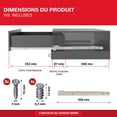 thumbnail image 3 of yeuweold Set of 2 (1 pair) 350mm Drawer Slides - Sliding Drawer Rails, in White, Partial Extension Slide System - Easy Assembly Sliding Drawer Kit, 3 of 5