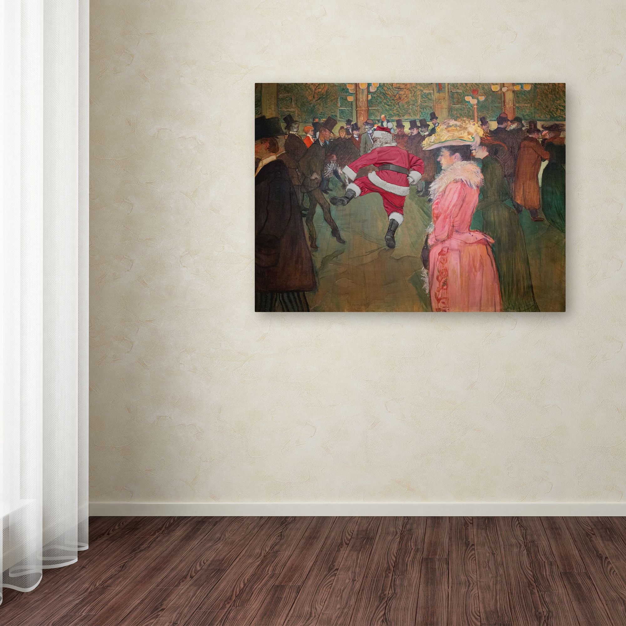 Trademark Fine Art 'Lautrec-At The Moulin Rouge' Canvas Art by Ed Wheeler