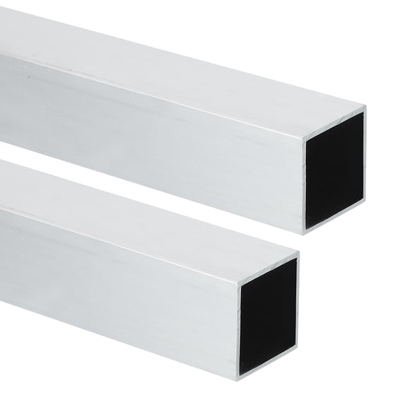 Uxcell 6063 Aluminum Square Tubing,1.18"x1.18"x14" Long 0.04" Wall Thick 2pcs