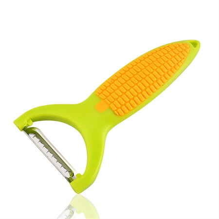 

TureClos Pack of 3 Corn Peeler Set with Handle Stainless Steel Peeling Tool Anti-slip Removal Vegetables Household Barbecue Picnic