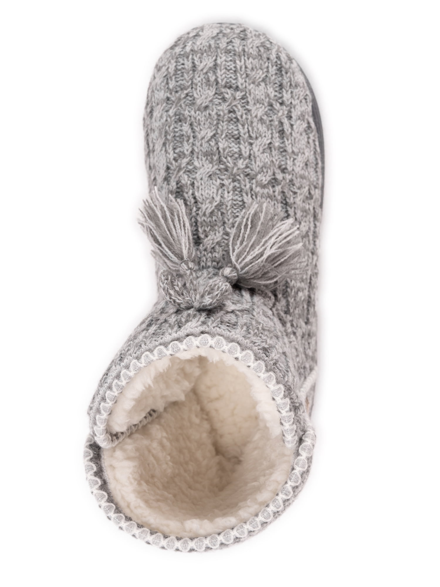 Muk Luks Women's Knit Back Bootie Slipper - Walmart.com