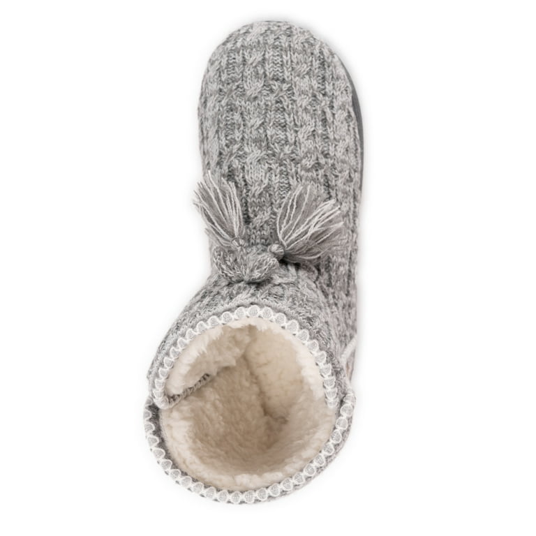 Muk Luks Women's Knit Back Bootie Slipper