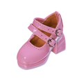 thumbnail image 3 of MERIGLARE Chaussures de Poupée Féminine à l'Échelle 1/4 Accessoires de Poupée Robustes Poupée Rétro Déguisement Mini Rose, 3 of 9
