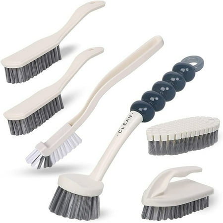 

6 PCS Clean Brush Scrub Brush Set for Kitchen and Bathroom Household with Various Brushes