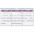 thumbnail image 2 of (2 pack) At A Glance AAGPM1428 Horizontal Wall Calendar 3-Months, Chipboard - Blue & White, 2 of 3