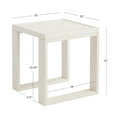 thumbnail image 5 of Linon Killick Acacia Outdoor Side Table, Antique White, 5 of 7