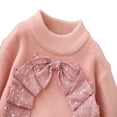 thumbnail image 5 of MAIHAN Girls Sweater and Puffy Skirt Set,2 Piece Outfits Knitted Cardigan Sweater Ruffle Sequins Mini Skirt Set,Warm Soft Fall Winter Dress for Toddlers & Kids Carnival Mini skirt(Pink,6-7 Years), 5 of 9