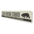 thumbnail image 4 of Lazy Bear Cabin Novelty Sign, Metal Wall Decor - 4x18 inches, 4 of 4