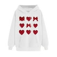 thumbnail image 3 of Inverlee Valentine's Day Sweatshirts for Women Sweet Love Heart Graphic Sweatshirts Soft Pullover Sweater Tops Crewneck Tunic Long Sleeve Shirts for Women, 3 of 5