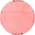 thumbnail image 1 of Ahgly Company Machine Washable Indoor Round Solid Red Modern Area Rugs, 7' Round, 1 of 4