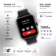 thumbnail image 2 of Smartwatch Binden Kulest Reloj Inteligente Pantalla 1.8' Llamadas Salud Resiste Salpicaduras Audífonos Tws Transparentes Negro, 2 of 7