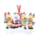 thumbnail image 1 of Cateissary Decoración colgante de Navidad para oficina en casa, fiesta, ventana de árbol de Navidad portátil, colgante de resina grabable, Kits de decoración para fiestas 4 cabezas, 1 of 6