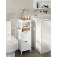 thumbnail image 6 of Floor Cabinet, Corner Storage Unit, 2 Drawers, Multifunctional Organizer, 35 Inches Height,White, 6 of 6