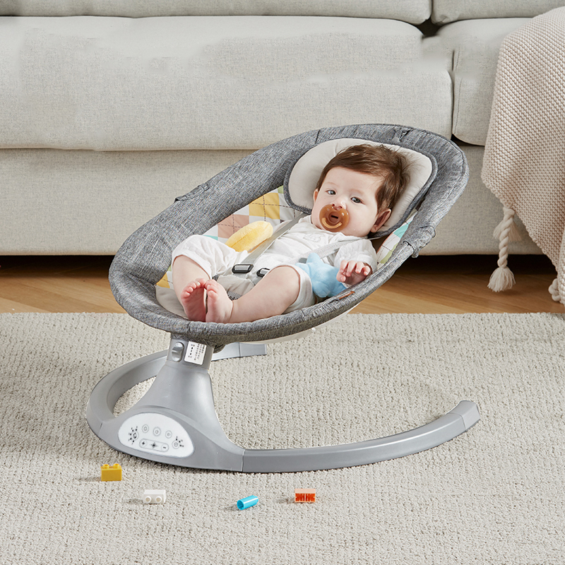 Electric Baby Rocking Chair Newborn Baby Swing Five Swing Modes And Bluetooth Music Touch Screen Remote Control Walmart Com Walmart Com