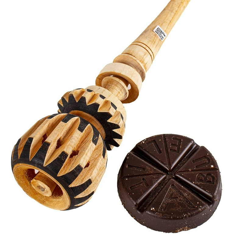 MOLINILLO wooden whisk for Chocolate Mexicana ca 30cm