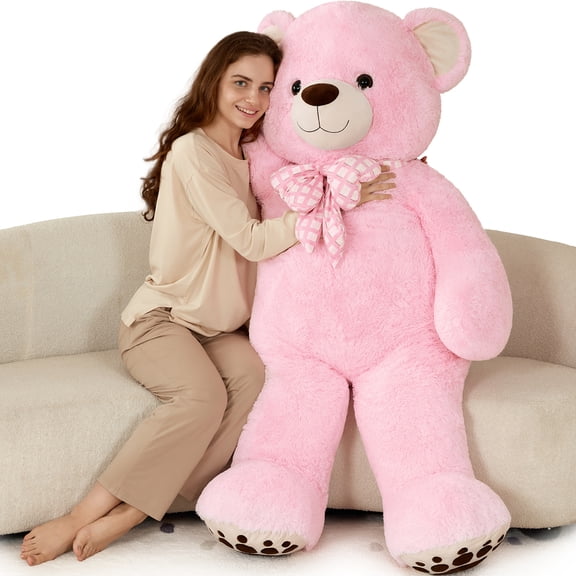 MaoGoLan 5ft Giant Teddy Bear Stuffed Animal Large Stuffed Bear With Bow Tie Bear Plush Toy