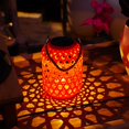 thumbnail image 1 of Linterna Solar Colgante Sharpla Retro Patio Rojo, 1 of 8