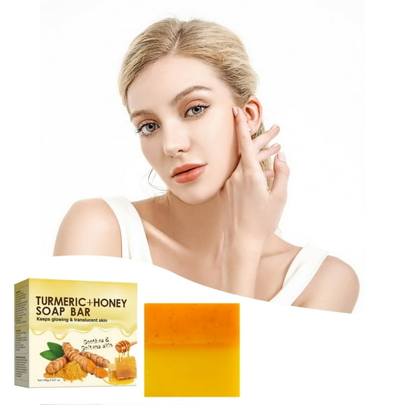 Summer Savings Clearance! Gspmoly Handmade Soaps, Lemon Turmeric Kojics Soap Whole Body Clean Soap Cleanser Soap Organic Soaps
