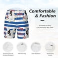 thumbnail image 5 of Balery Bulldog Friend Mens Swim Trunks Swim Shorts for Men Quick Dry Inseam Beach Shorts with Compression Liner Pocket-3X-Large, 5 of 9