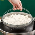 thumbnail image 5 of 1pc Stainless Steel Multi-Functional Steamer Basket, Uncharged Kitchen Strainer for Steaming Rice, Dumplings, and Vegetables, 5 of 7