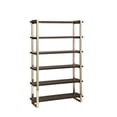 thumbnail image 3 of Seymour 5-tier Bookcase Walnut and Rose Brass, 3 of 5