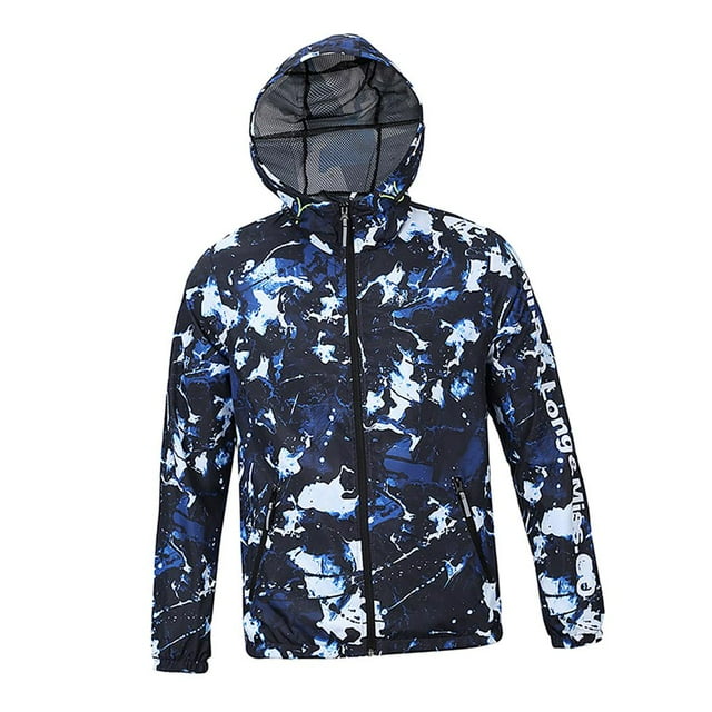 Chaqueta con capucha Baoblaze a prueba de Agua para Cacería Deporte Patrón 2