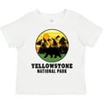 thumbnail image 3 of Inktastic Yellowstone National Park with Bear Mountains and Trees Cricle Boys or Girls Toddler T-Shirt, 3 of 5