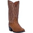 thumbnail image 2 of Dan Post Boots Mens Tempe Ostrich Embroidered Round Toe Pull On Cowboy  Dre, 2 of 5
