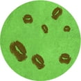 thumbnail image 1 of Ahgly Company Indoor Round Patterned Emerald Green Area Rugs, 8' Round, 1 of 6