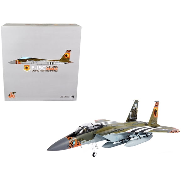 McDonnell Douglas F-15C Eagle Fighter Plane "U.S. ANG 173rd Fighter Wing" (2020) 1/72 Diecast Model by JC Wings