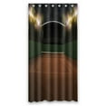 thumbnail image 1 of ABPHQTO Cancha de tenis Stadium Cortina de ducha de poliéster impermeable y ganchos 90x180 cm, 1 of 1