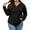 black, variant on PINKSIR Womens Plus Size Hoodies Trendy Fall Fashion V Neck Oversized Sweatshirt Tops Clothes,Size 2X-4X