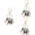 thumbnail image 1 of SURJDE 2pcs Elephant Keychain Gift Key Fob Bag Pendant Rhinestone Keyring Bag Charm Handbag Miss Animal, 1 of 7