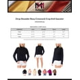 thumbnail image 2 of MixMatchy Women's Drop Shoulder Boxy Crewneck Crop Knit Sweater, 2 of 5