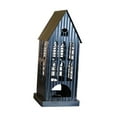 thumbnail image 2 of Soporte de velas de la casa Candilla Stand de hierro rústico Ornament Linterna de luz de té para Mantel Mesa Decoración del hogar Negro grande, 2 of 9