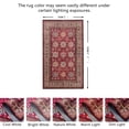 thumbnail image 2 of JV Home Area Rug Napoli Red 2'x3'3" Washable Carpet Anti Slip, 2 of 6
